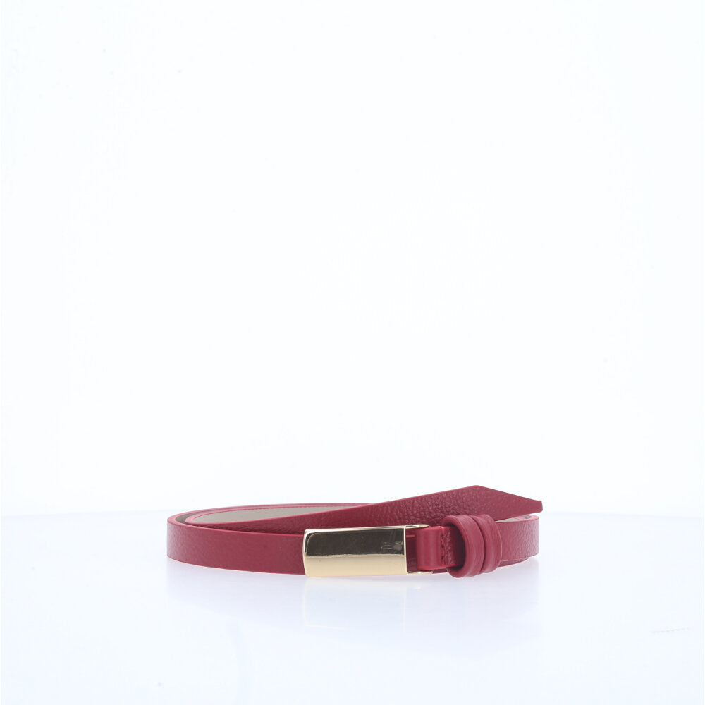 Cinto Feminino em Couro Vermelho