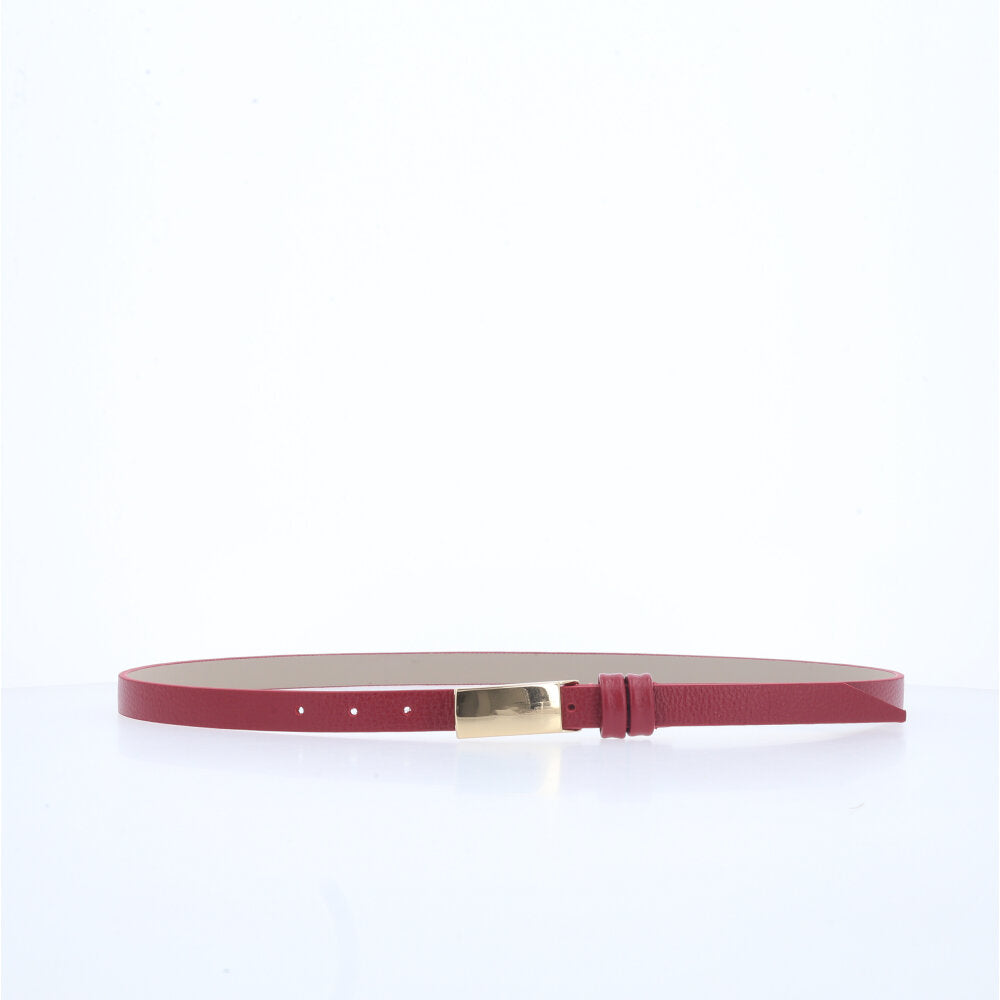 Cinto Feminino em Couro Vermelho