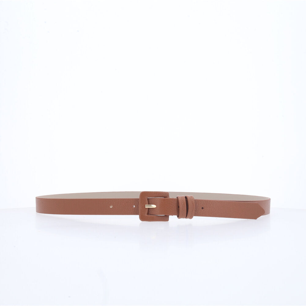 Cinto Feminino de Couro Caramelo