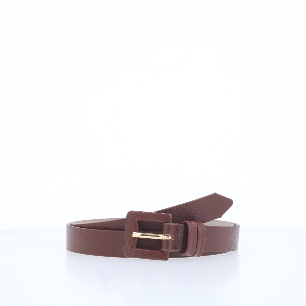 Cinto Feminino de Couro Marrom