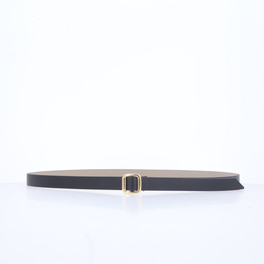 Cinto Feminino de Couro Elegante Preto