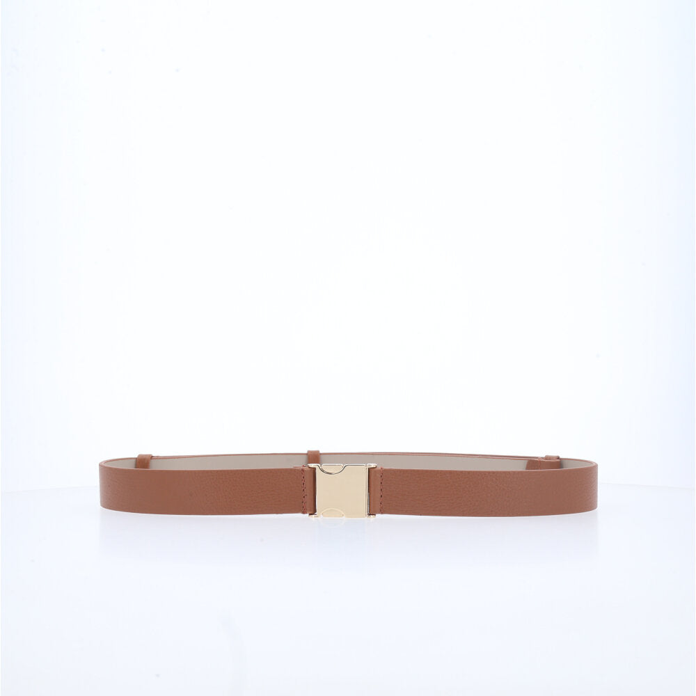 Cinto de Couro Plus Size Caramelo