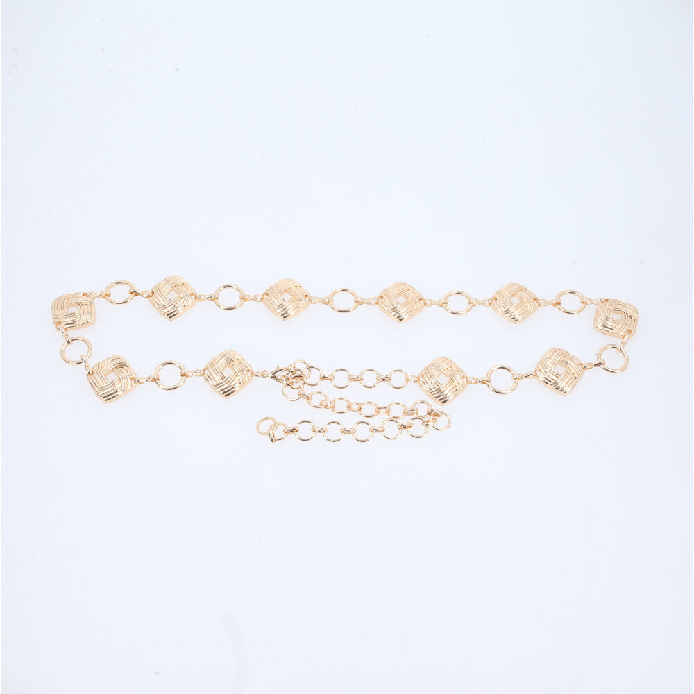 Cinto Feminino Corrente de Metal Ouro