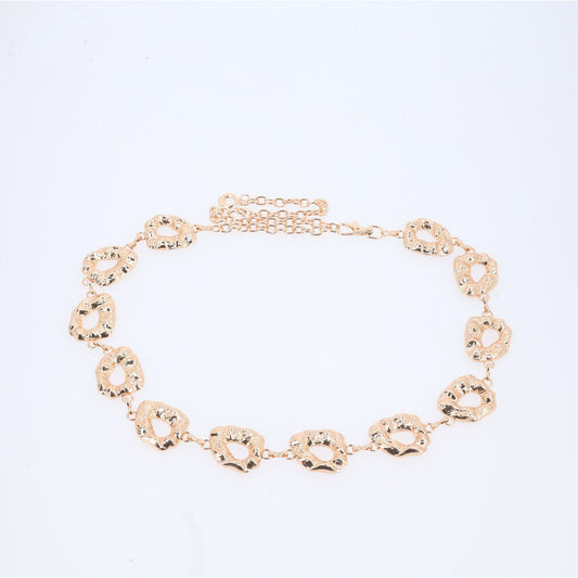 Cinto Feminino Corrente de Metal Ouro