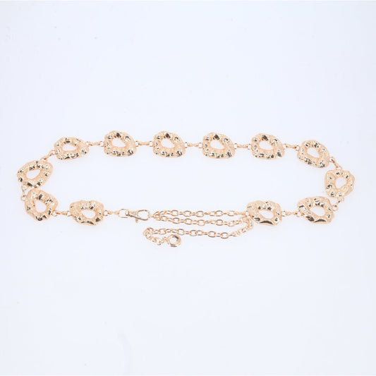 Cinto Feminino Corrente de Metal Ouro