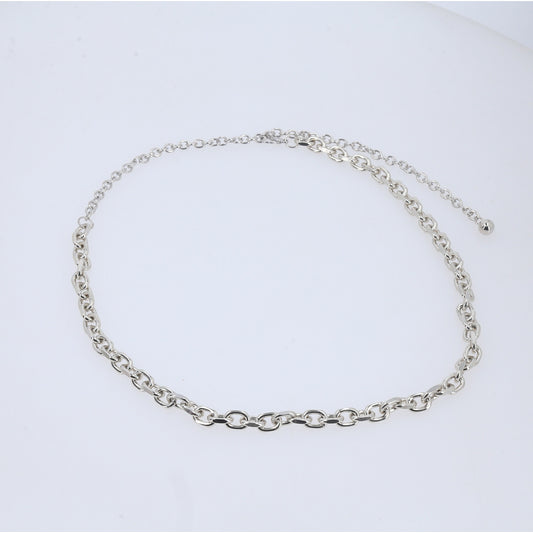 Cinto de Corrente Metalizada Prata