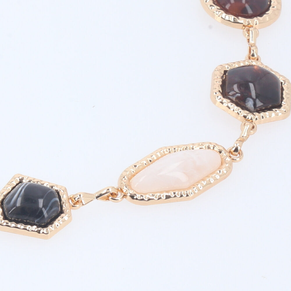 Cinto Feminino de Metal Dourado com Madrepérola Ouro