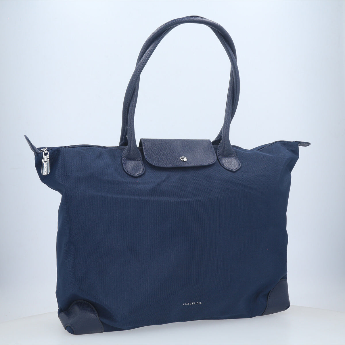 Bolsa Grande em Nylon com Divisões Internas  Azul escuro