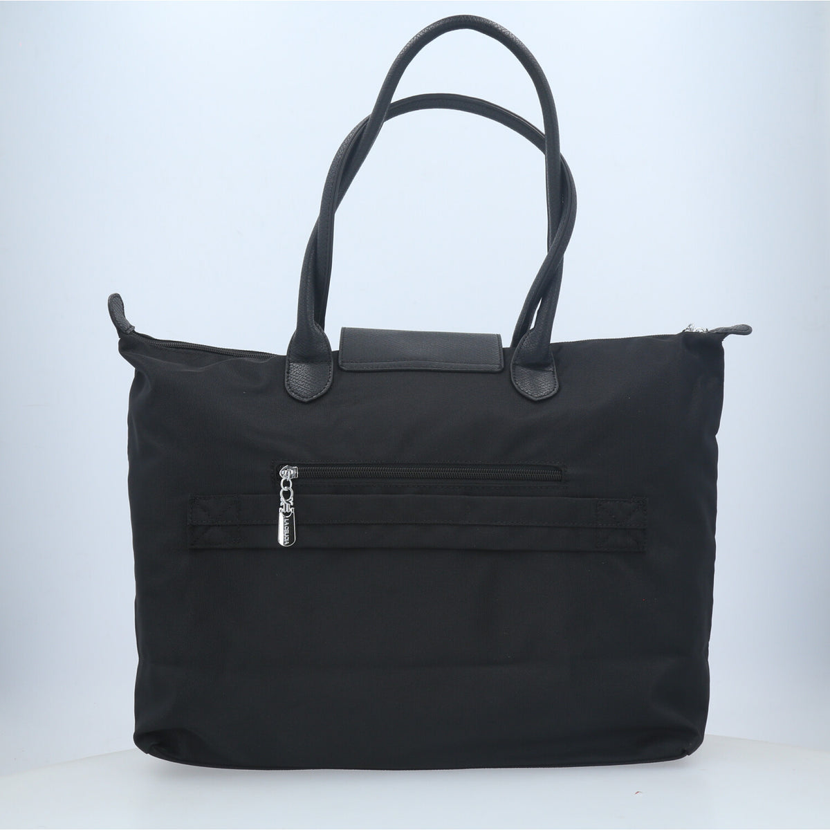 Bolsa Grande em Nylon com Divisões Internas  Preto