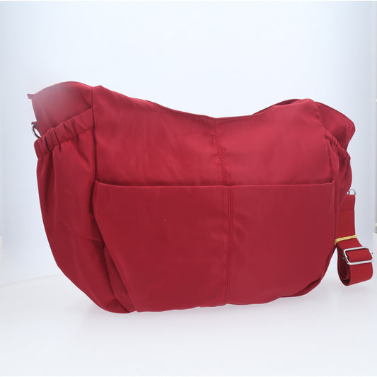 Bolsa Multifuncional Estilo Sacola em Tecido  Vinho