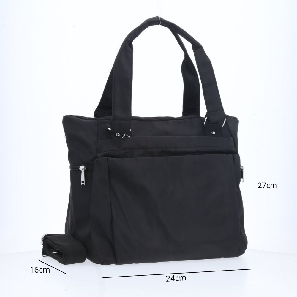 Bolsa de Tecido Estruturada Preto