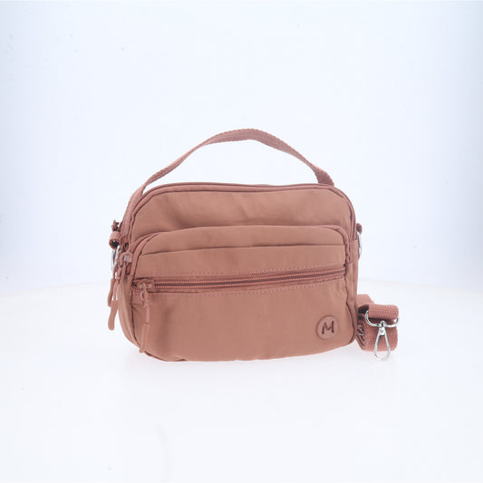 Bolsa Feminina Transversal em Nylon com Alça Regulável Rose
