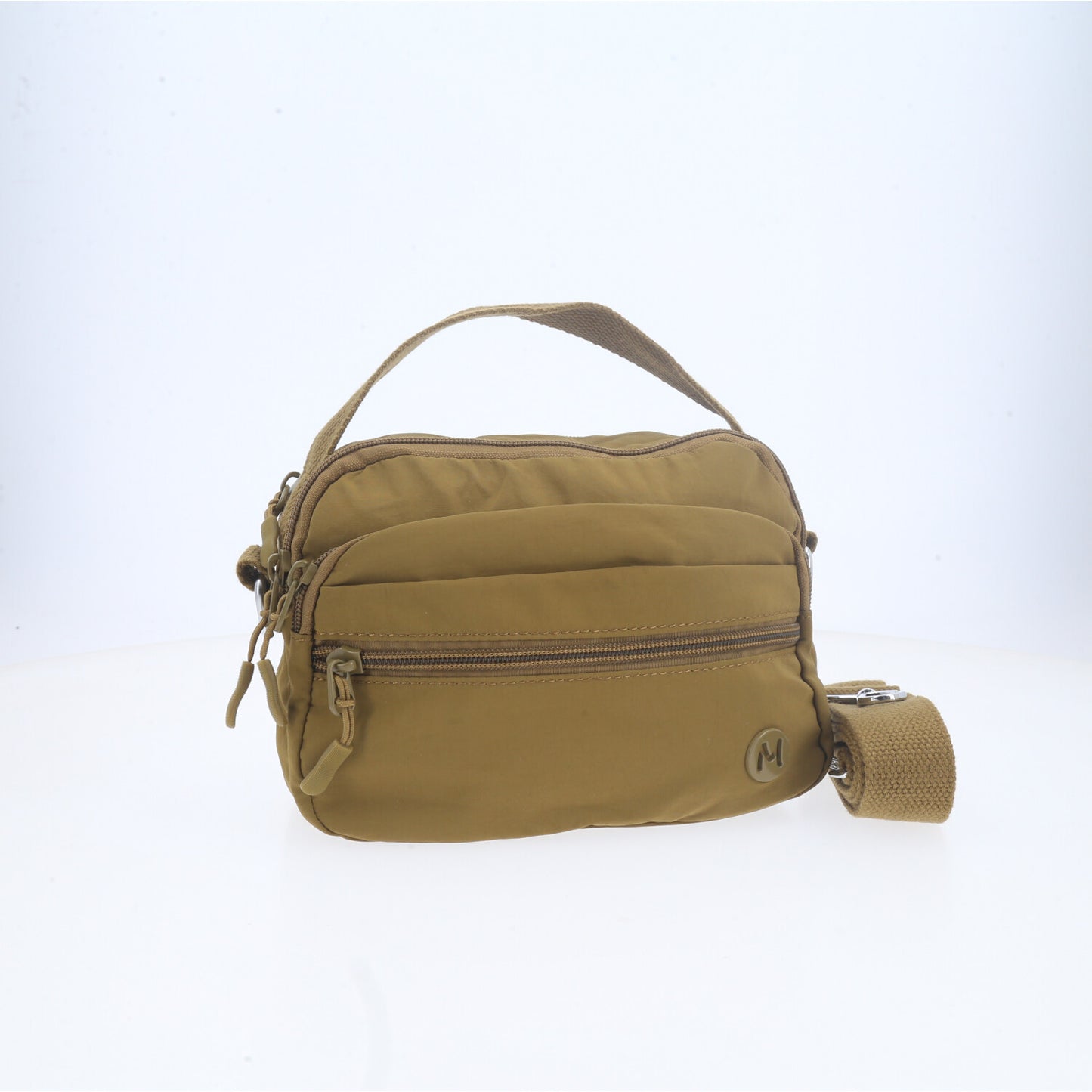 Bolsa Feminina Transversal em Nylon com Alça Regulável Verde