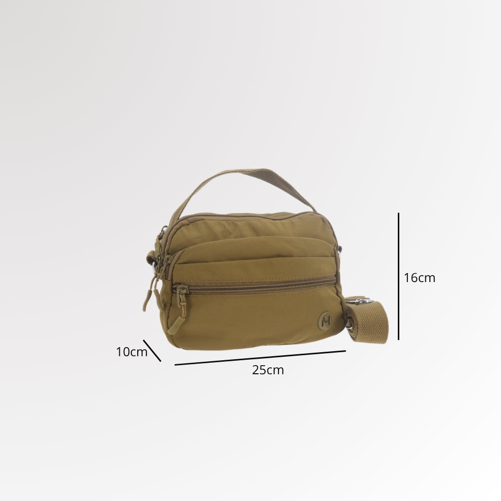 Bolsa Feminina Transversal em Nylon com Alça Regulável Verde