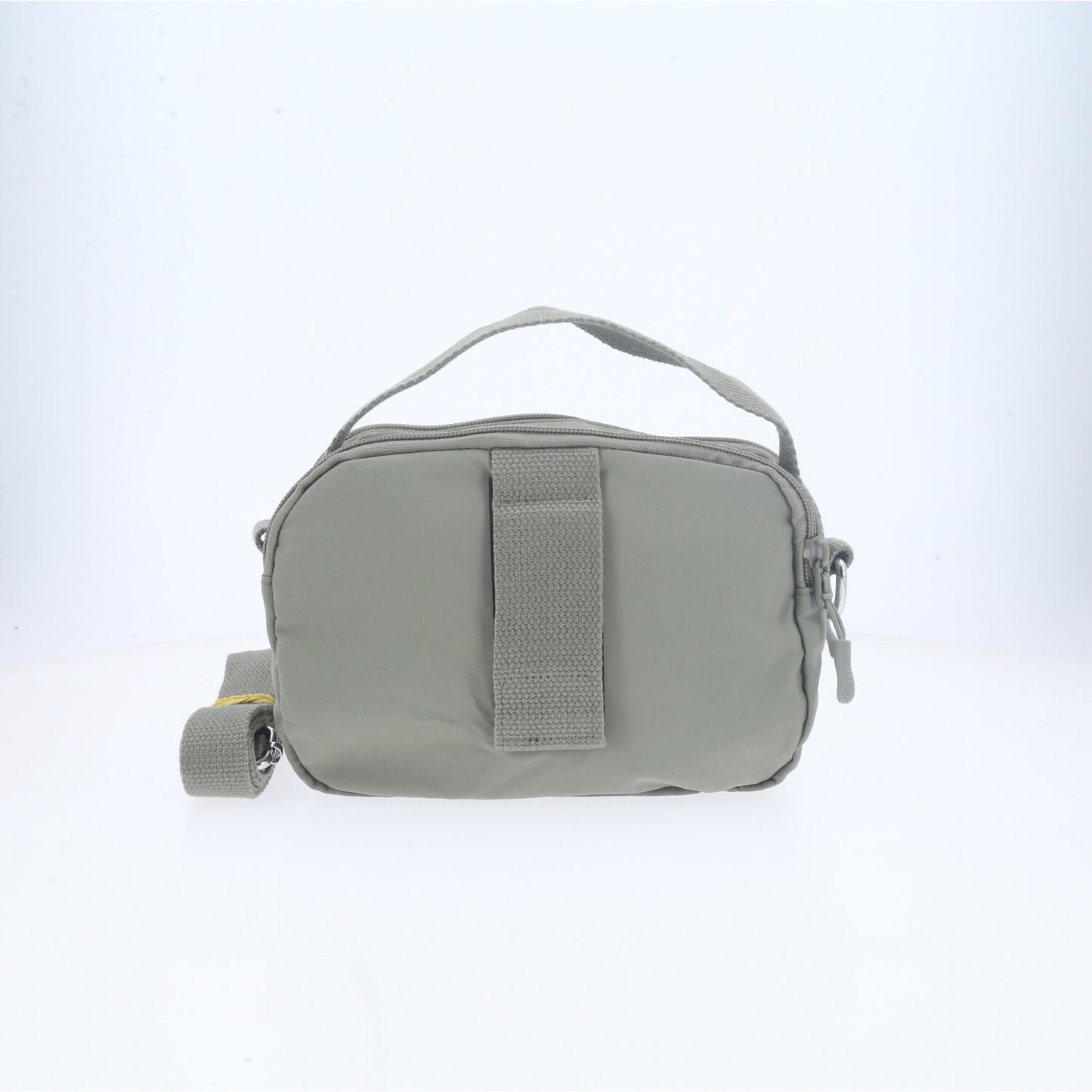 Bolsa Feminina Transversal em Nylon com Alça Regulável Verde claro
