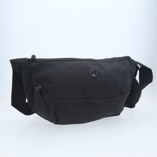 Bolsa Transversal Estilo Pochete em Nylon Preto