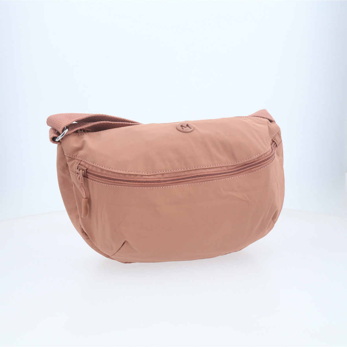 Bolsa Transversal Estilo Pochete em Nylon Rose