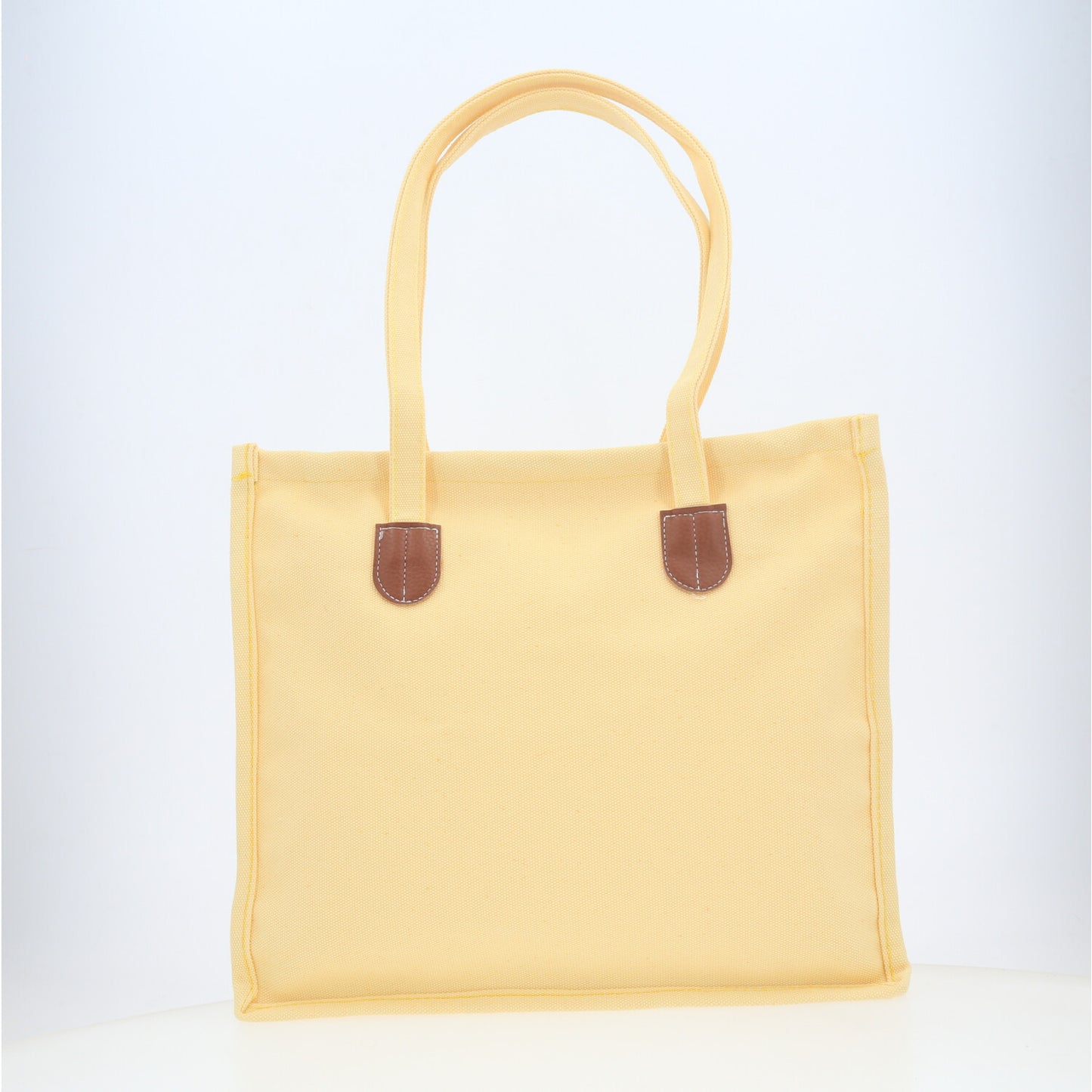 Bolsa Verão em Tecido com Alça de Ombro Fixa Amarelo