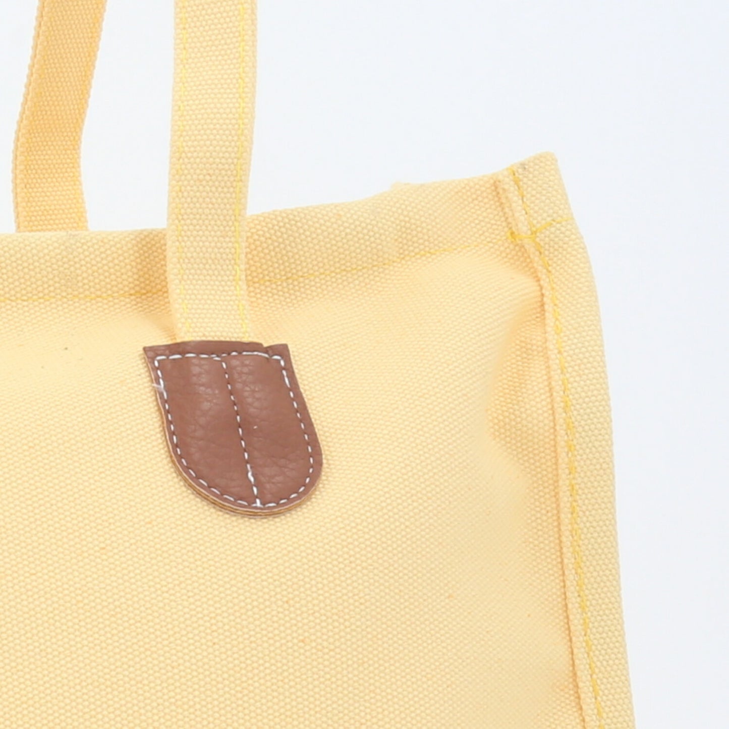 Bolsa Verão em Tecido com Alça de Ombro Fixa Amarelo