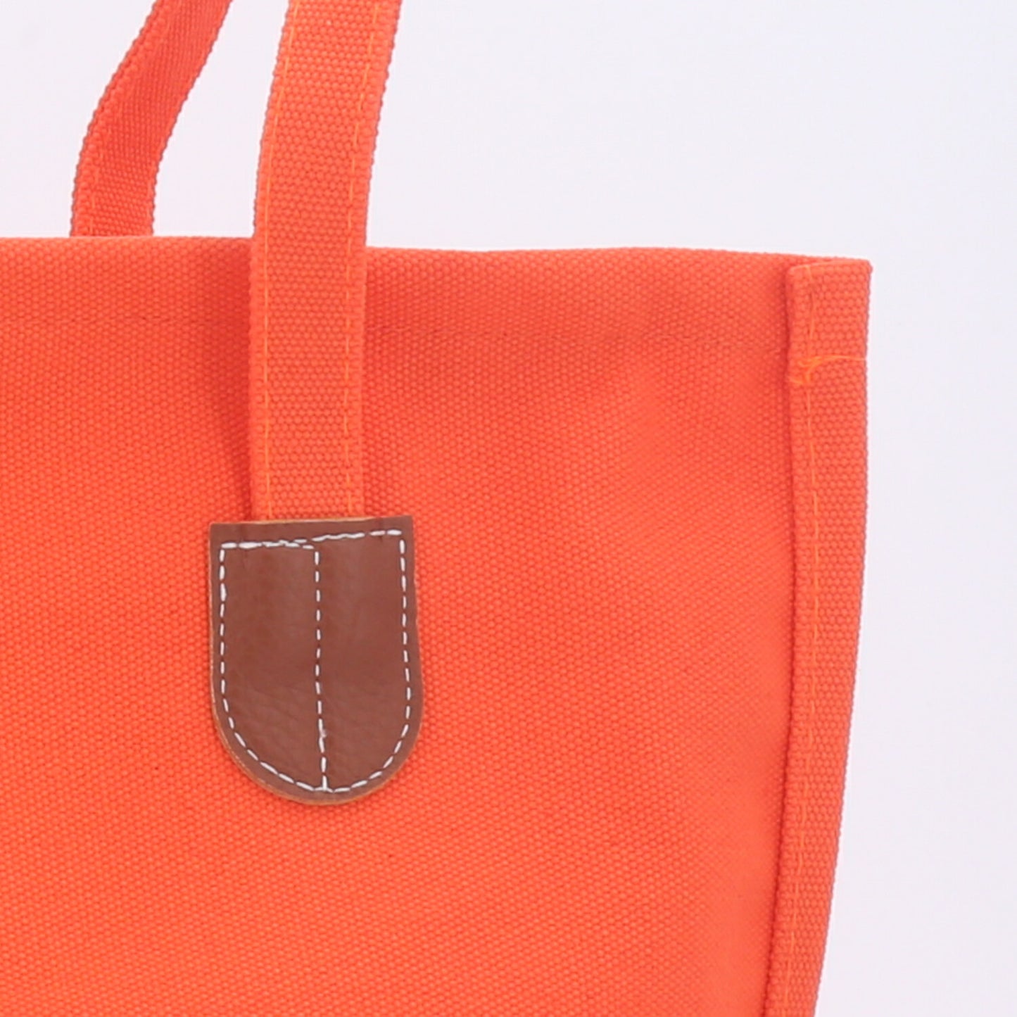 Bolsa Verão em Tecido com Alça de Ombro Fixa Laranja