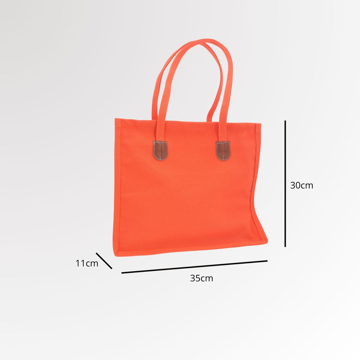 Bolsa Verão em Tecido com Alça de Ombro Fixa Laranja