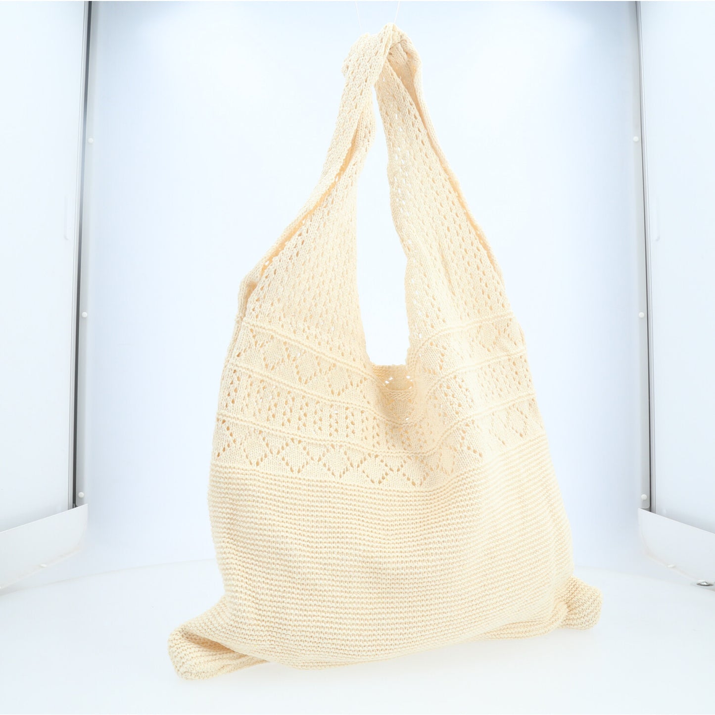 Bolsa Verão em Crochê com Desing Estilo Boho Bege