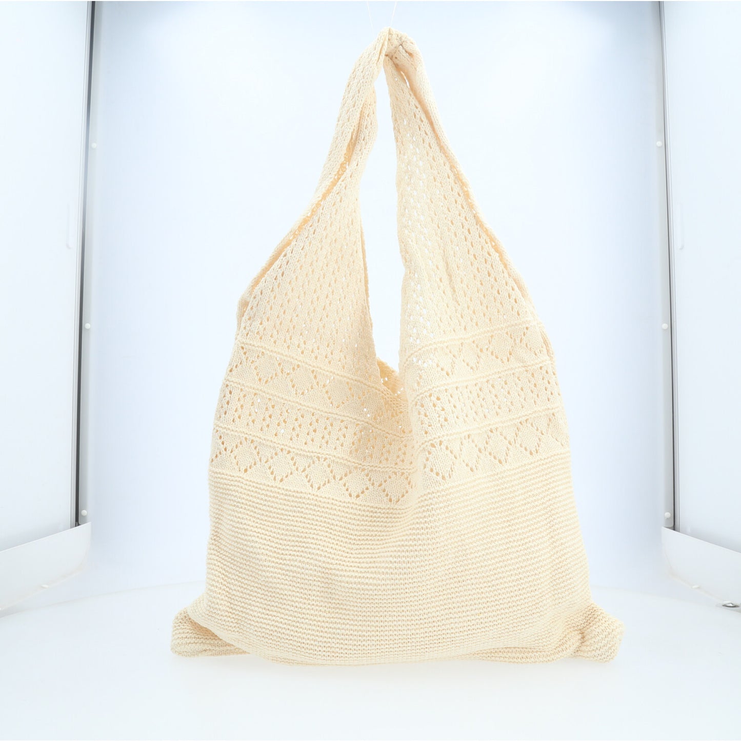 Bolsa Verão em Crochê com Desing Estilo Boho Bege