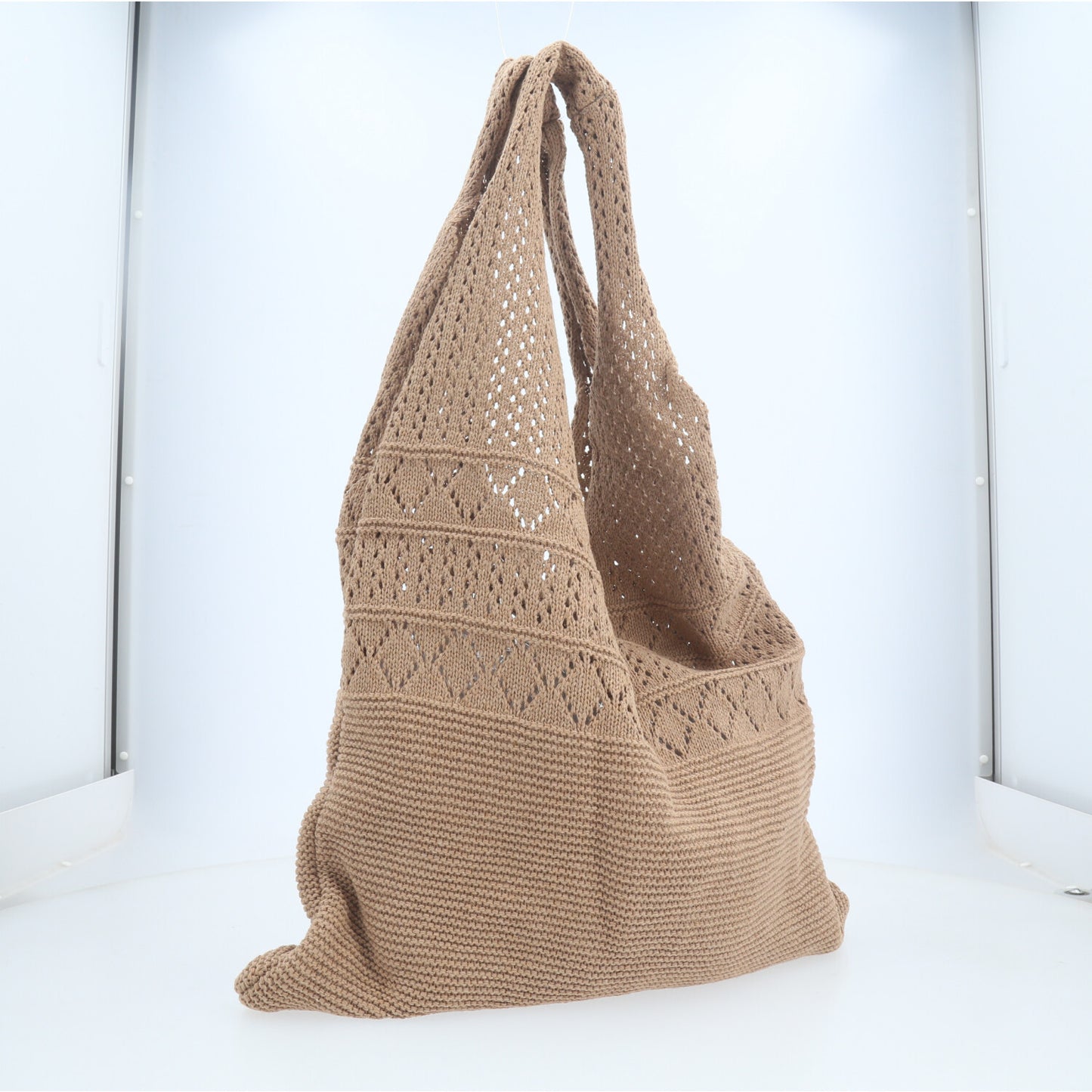 Bolsa Verão em Crochê com Desing Estilo Boho Caramelo