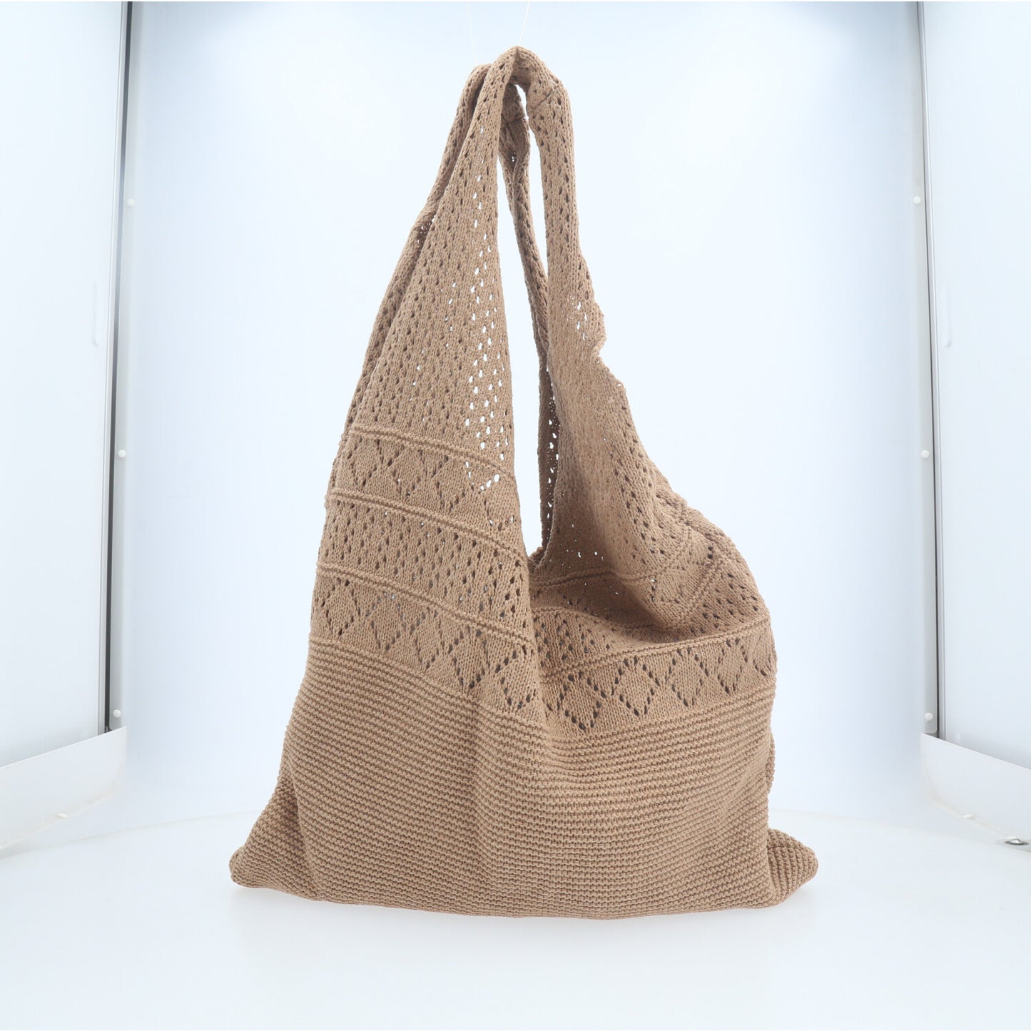 Bolsa Verão em Crochê com Desing Estilo Boho Caramelo