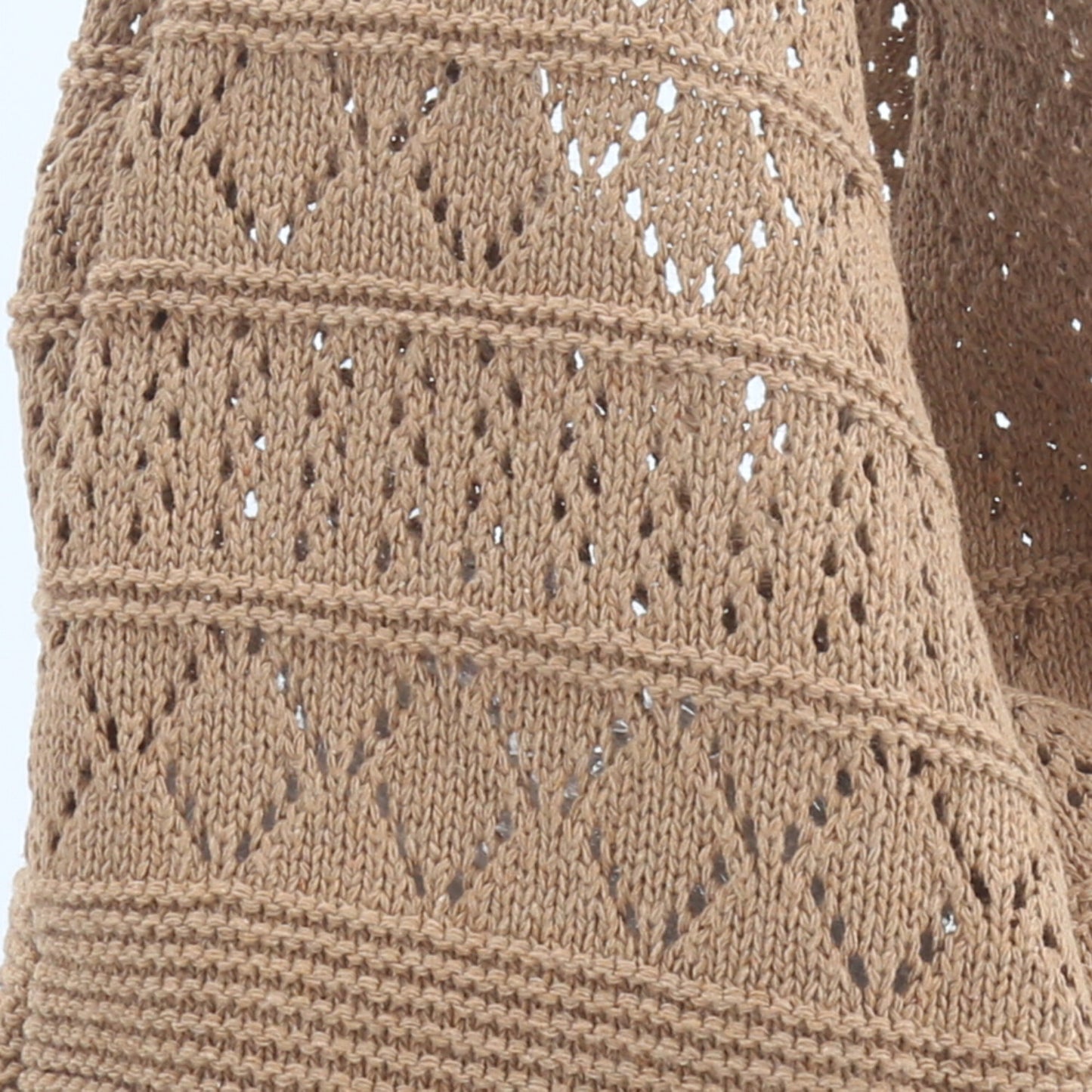 Bolsa Verão em Crochê com Desing Estilo Boho Caramelo