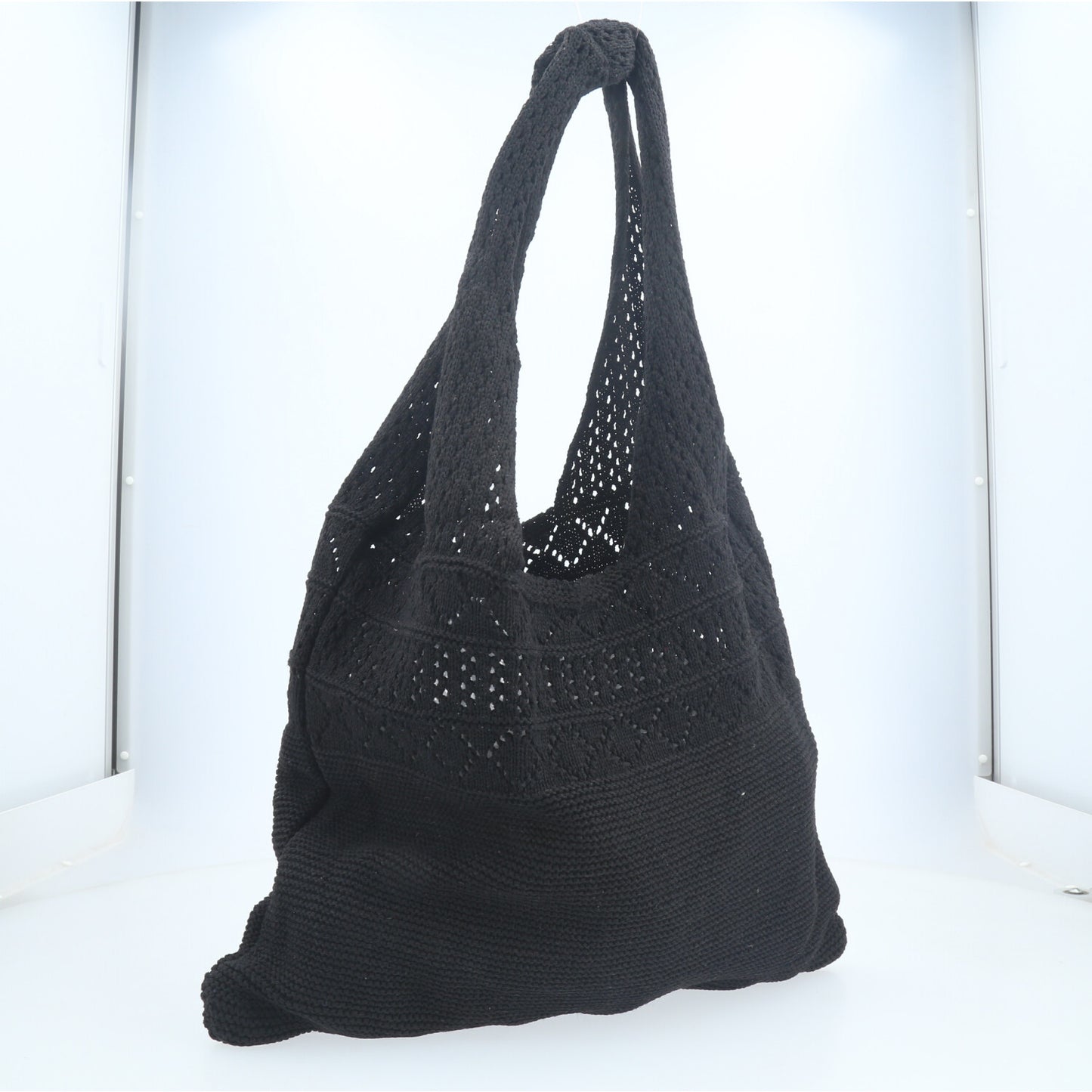 Bolsa Verão em Crochê com Desing Estilo Boho Preto