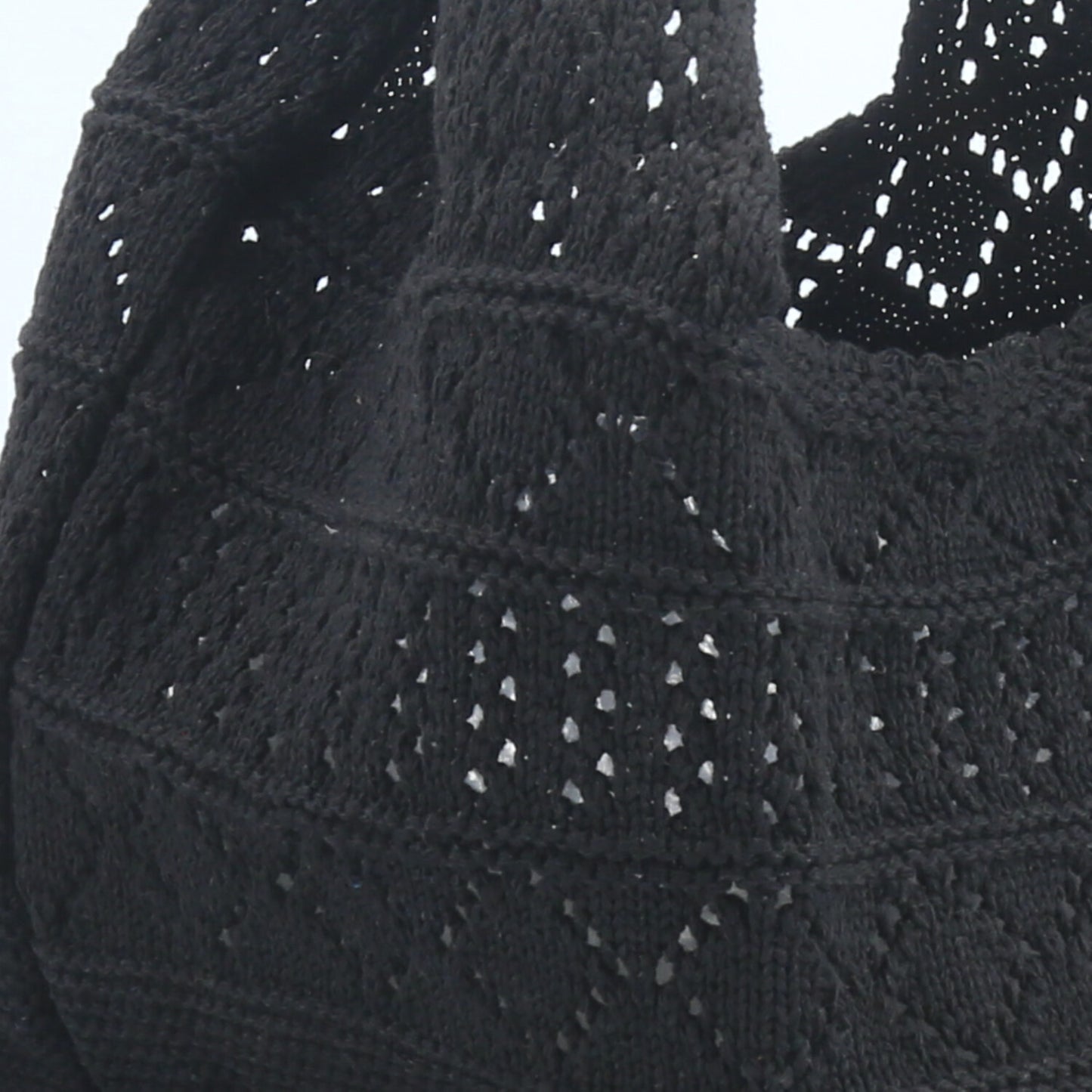 Bolsa Verão em Crochê com Desing Estilo Boho Preto