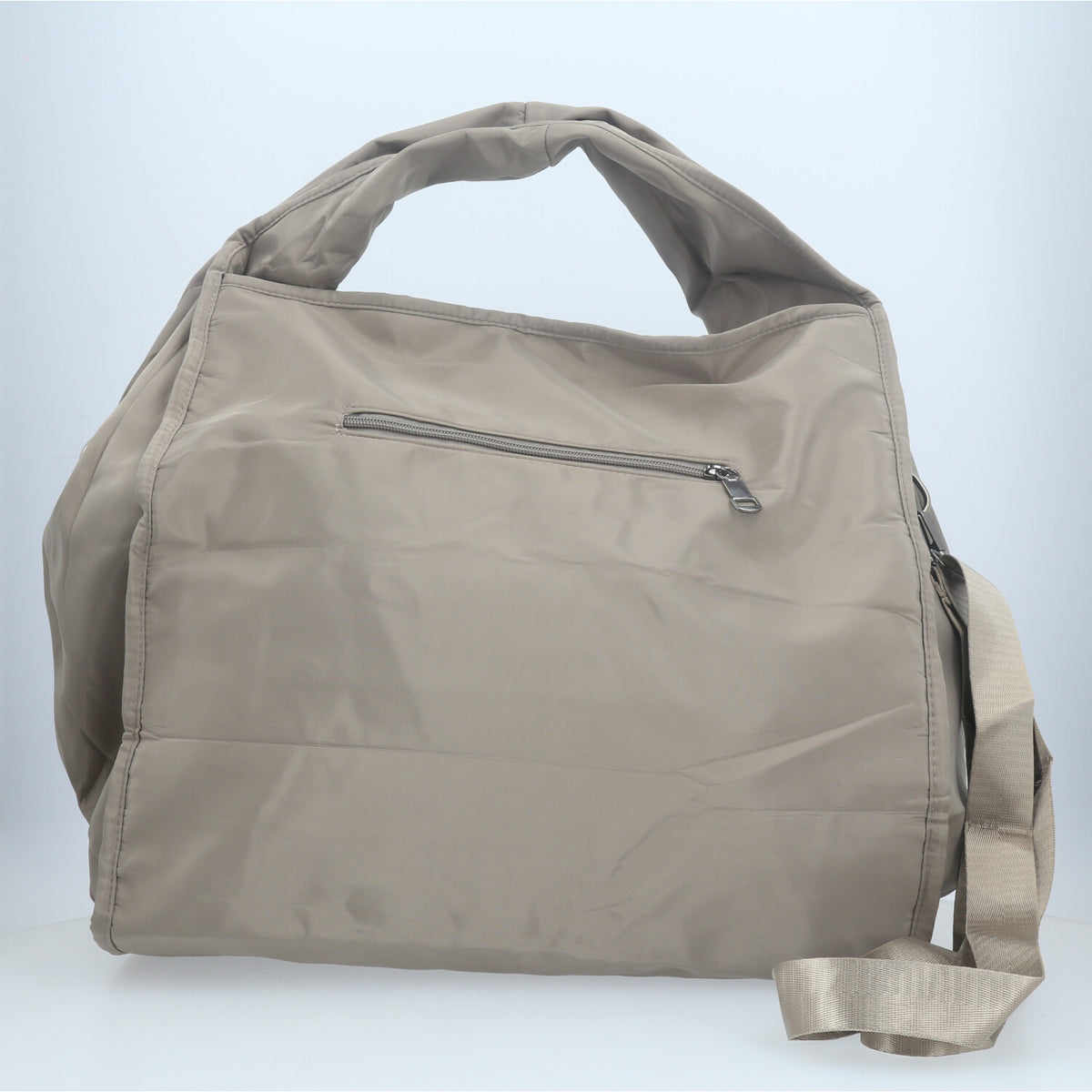 Bolsa Grande em Nylon para Faculdade e Acadêmia Cinza