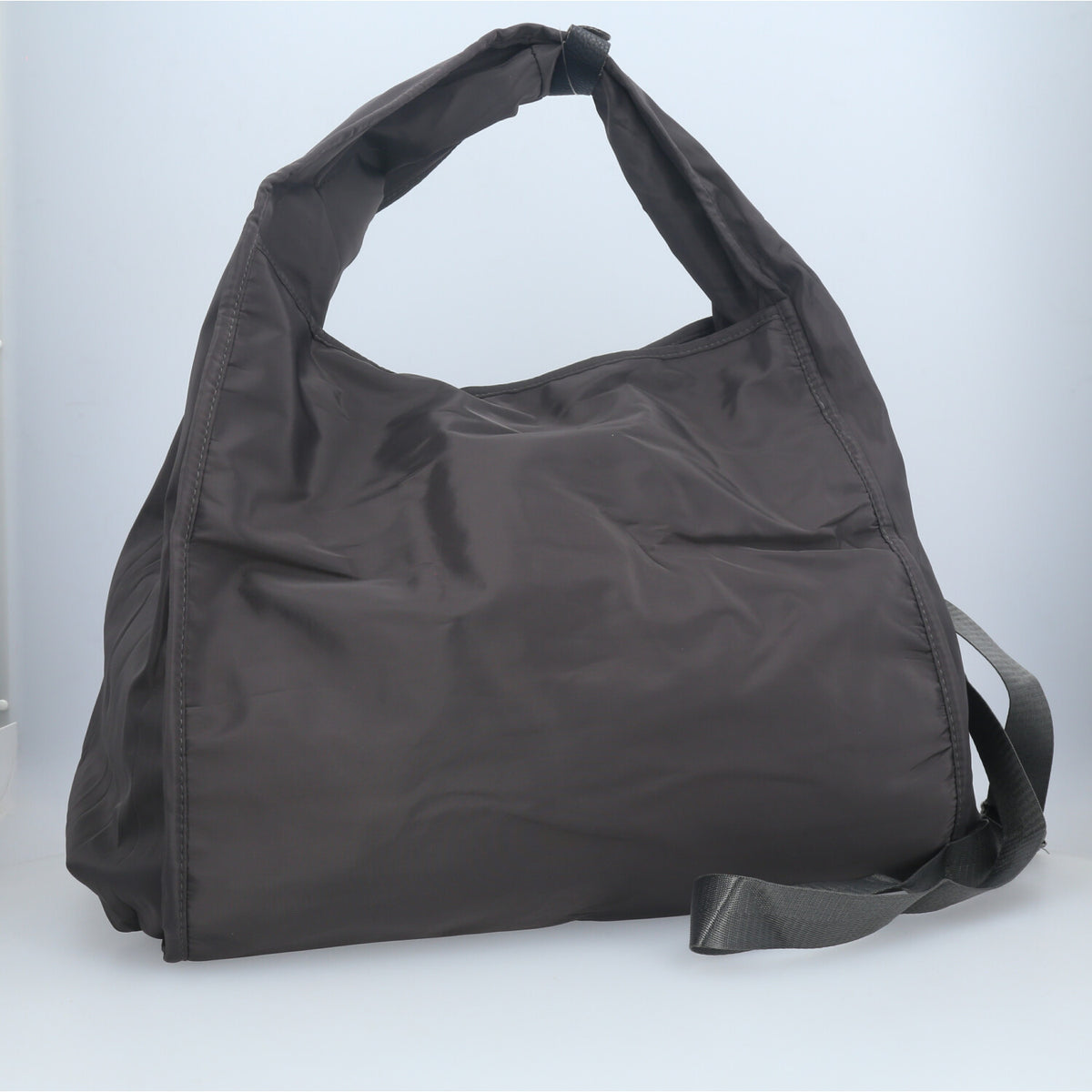 Bolsa Grande em Nylon para Faculdade e Acadêmia Cinza escuro