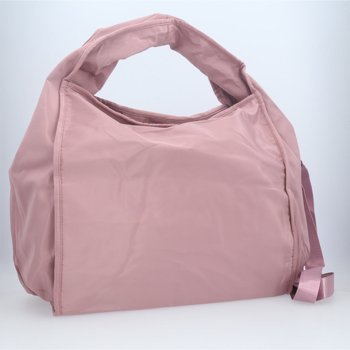 Bolsa Grande em Nylon para Faculdade e Acadêmia Rosa