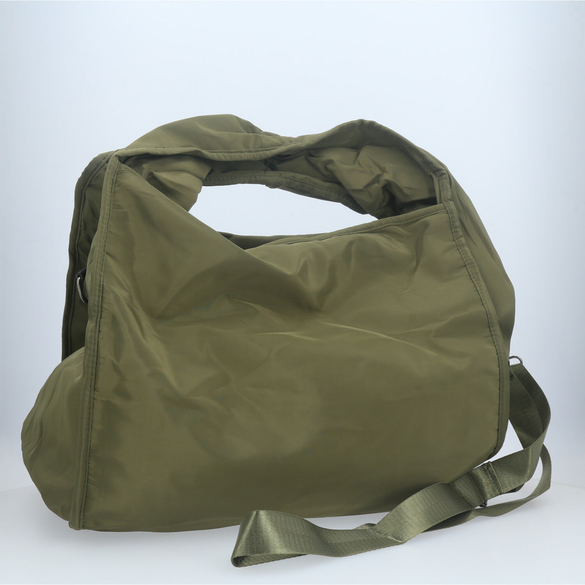 Bolsa Grande em Nylon para Faculdade e Acadêmia Verde
