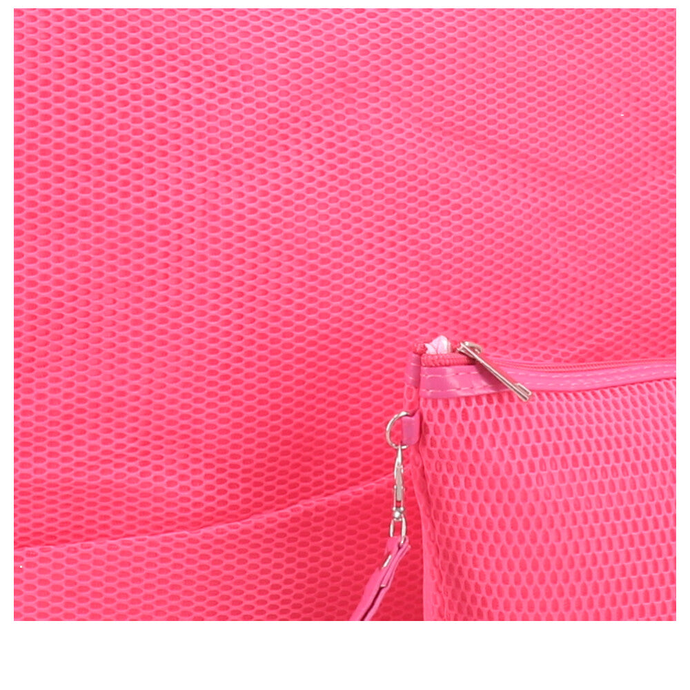 Bolsa de Praia em Ráfia com Acompanhamento de Nécessaire Pink
