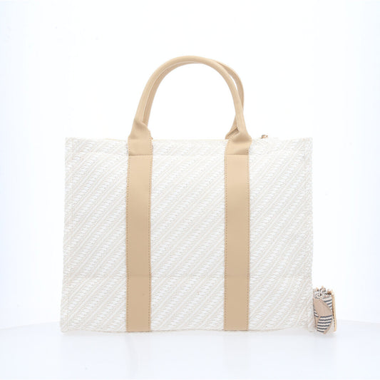 Bolsa Média Alça Transversal Marfim