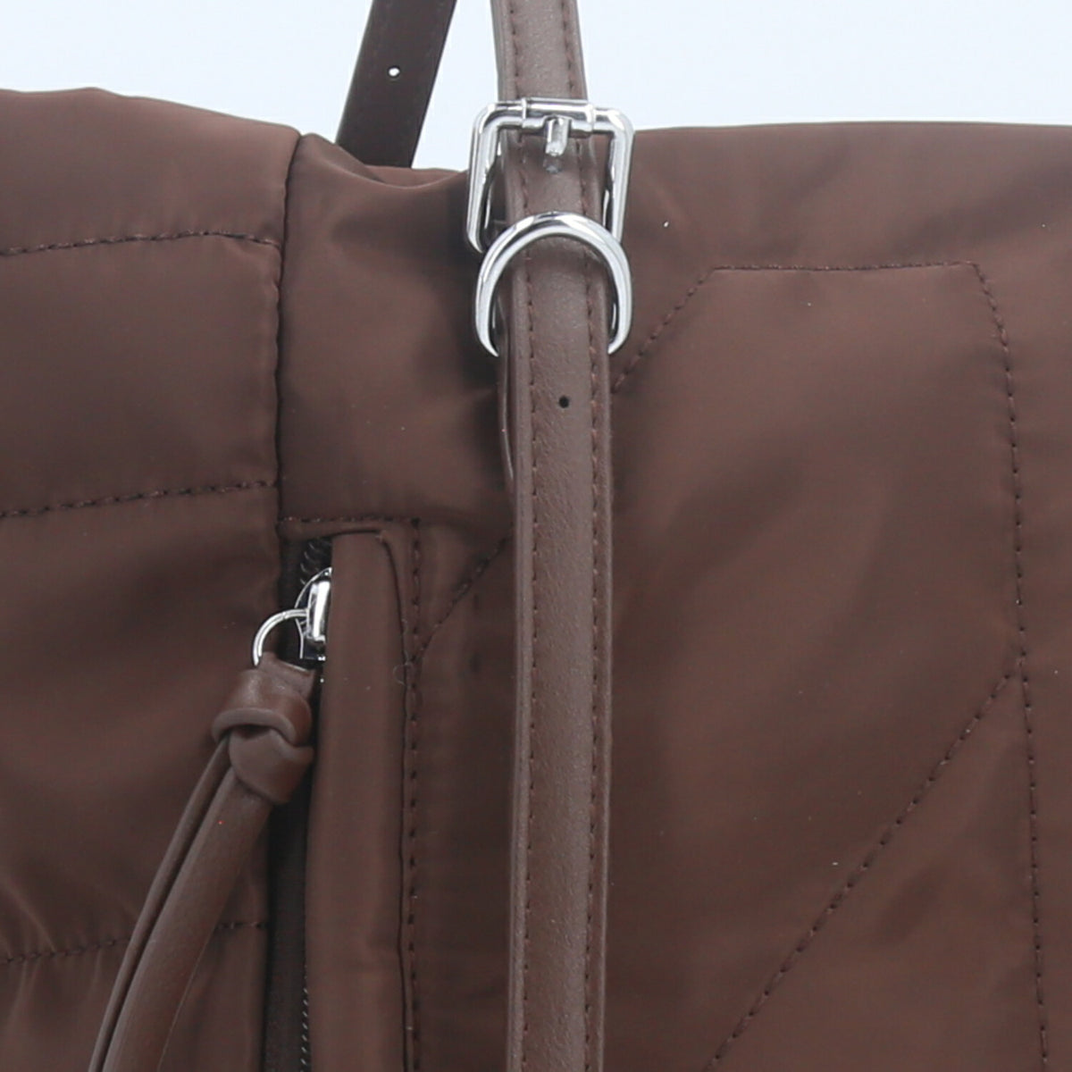 Bolsa Tote Bag Multifuncional em Nylon com Compartimentos Marrom