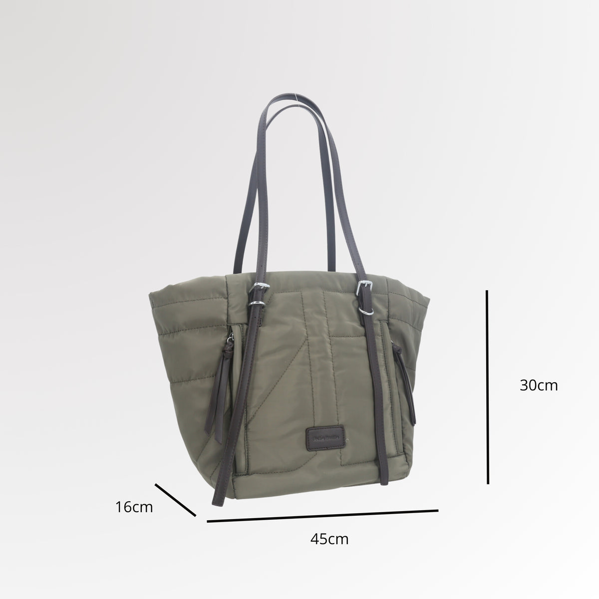 Bolsa Tote Bag Multifuncional em Nylon com Compartimentos Verde
