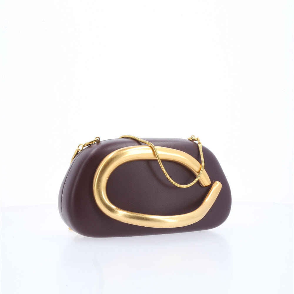 Bolsa Clutch Festa Marrom