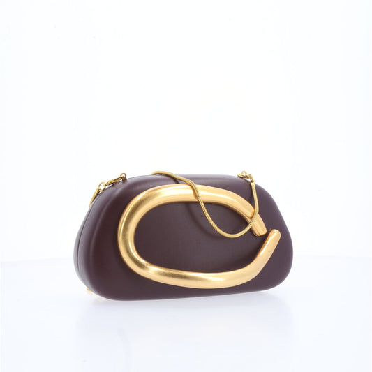 Bolsa Clutch Festa Marrom