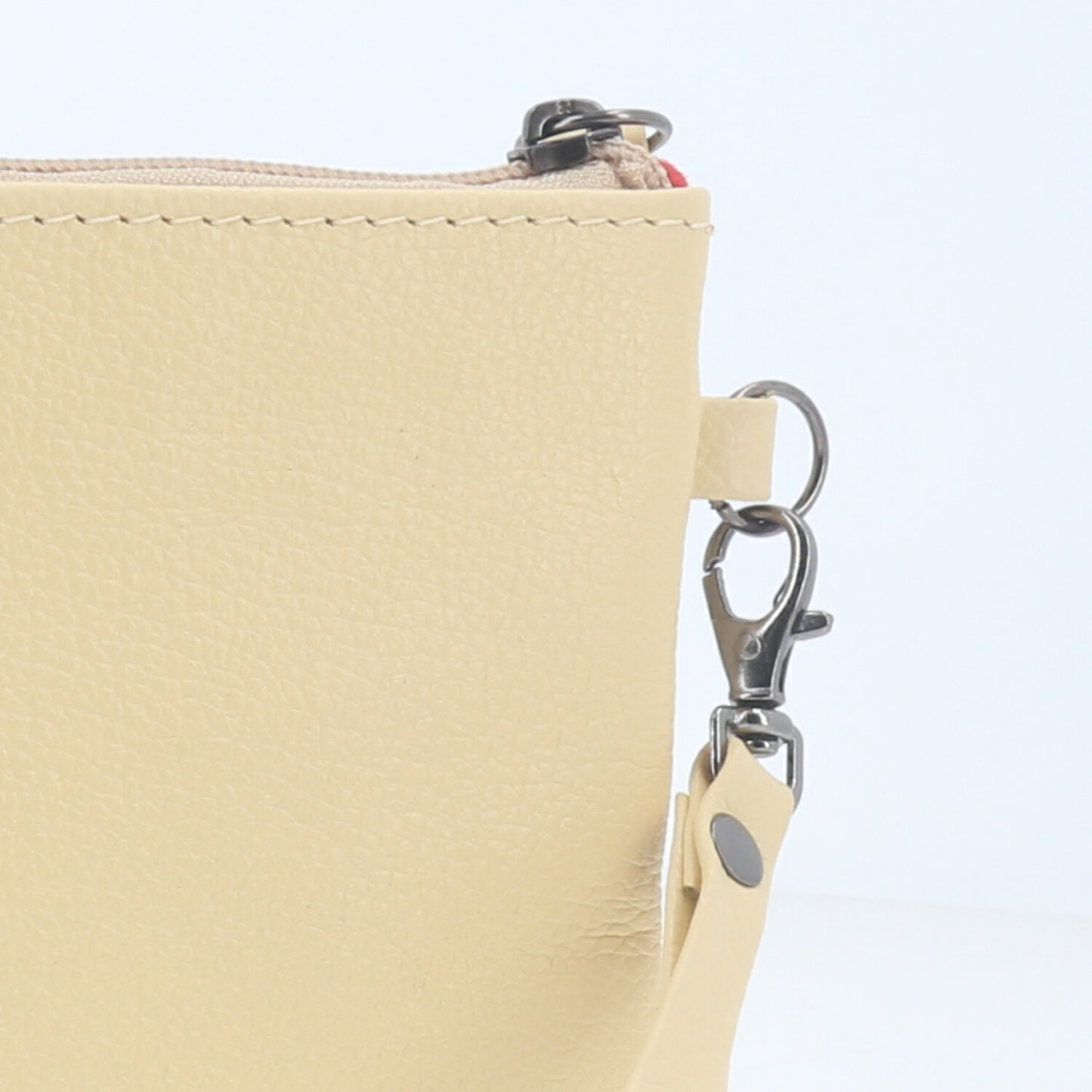 Bolsa Transversal em Couro que Converte em Carteira Amarelo