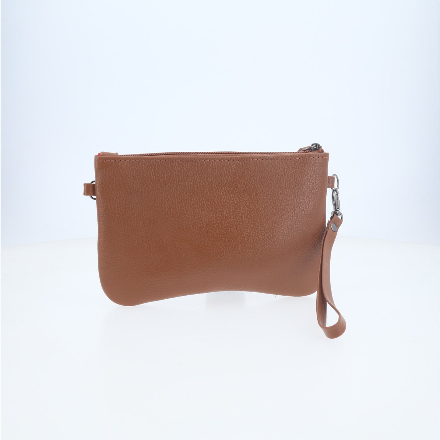 Bolsa Transversal em Couro que Converte em Carteira Caramelo