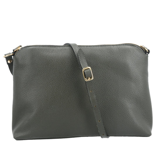 Bolsa Crossbody em Couro Verde