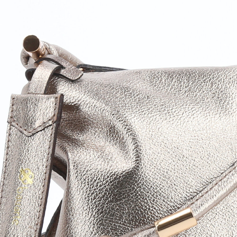 Bolsa Transversal Metalizada Prata velha