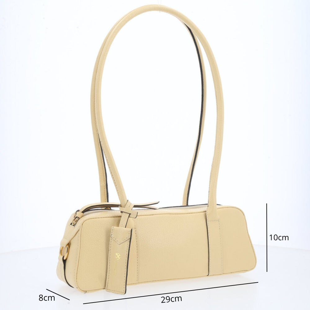 Bolsa Baguete com Alça Alongada Amarelo