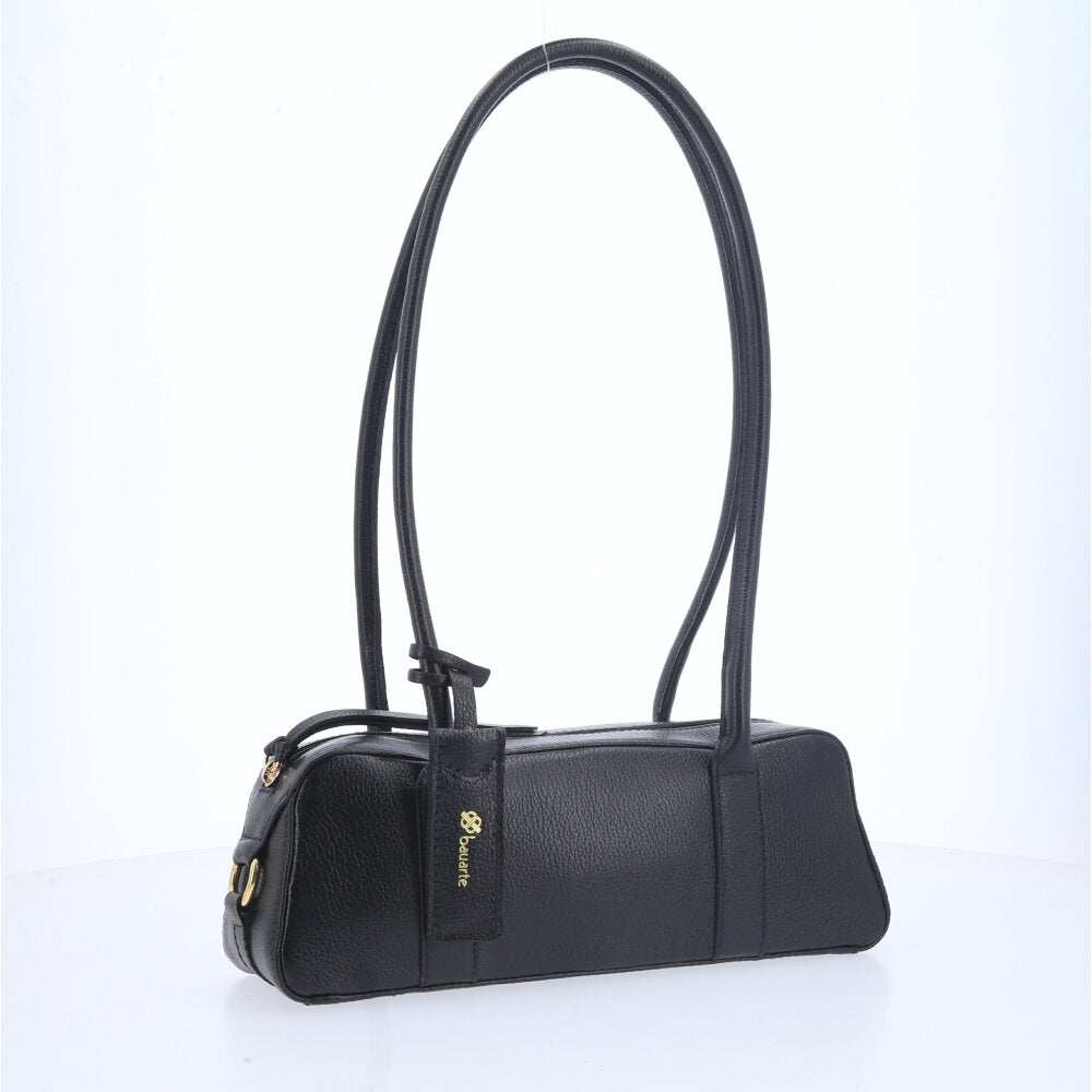 Bolsa Baguete com Alça Alongada Preto