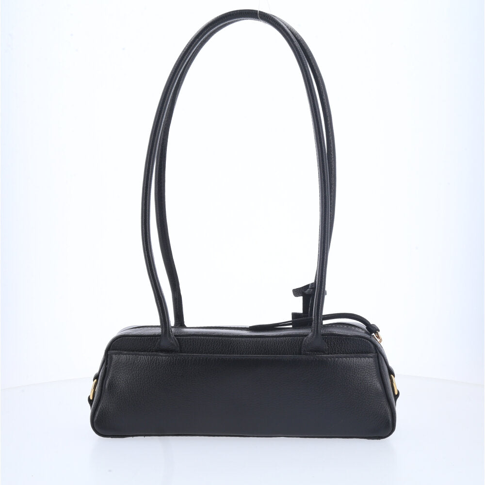 Bolsa Baguete com Alça Alongada Preto