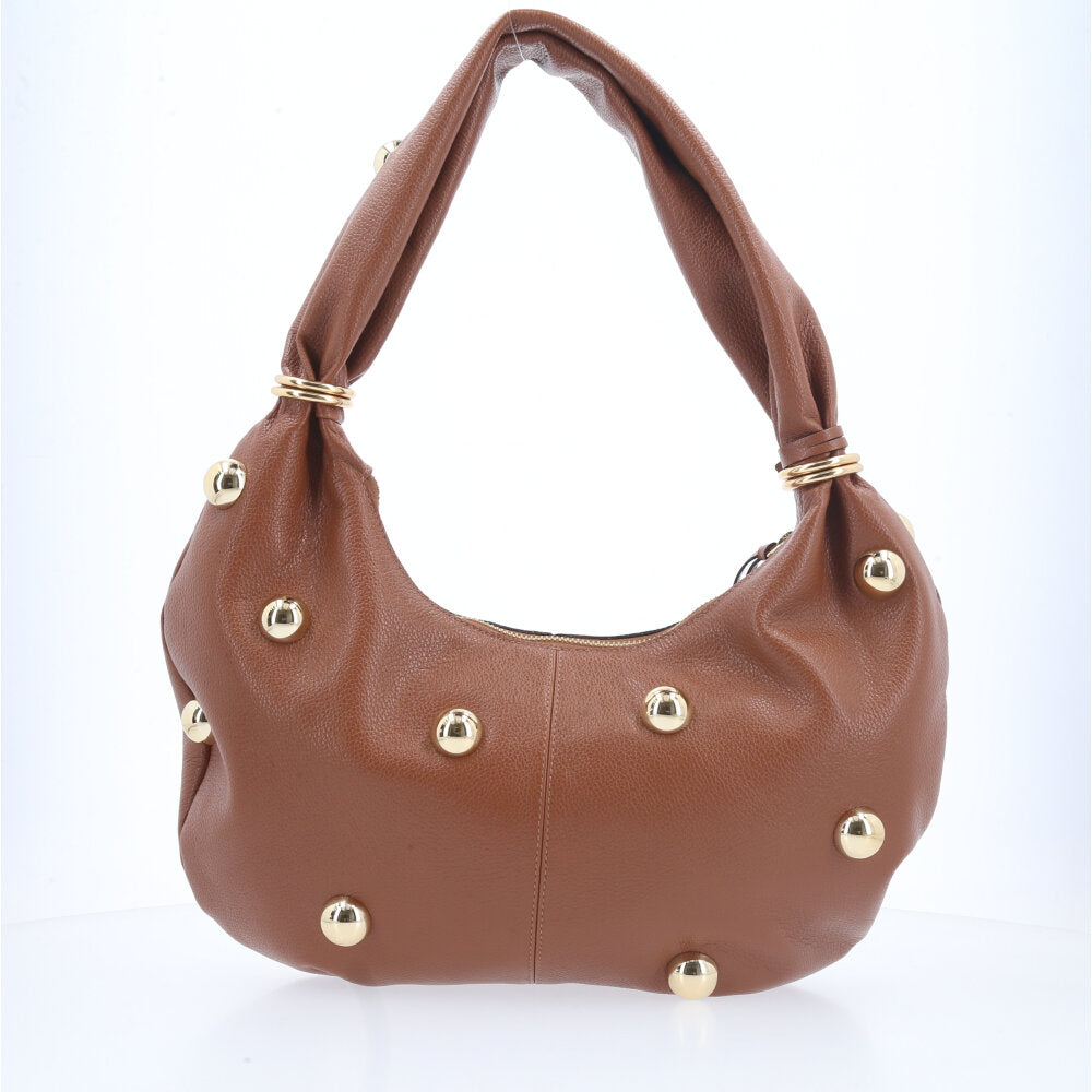 Bolsa Feminina Shoulder em Couro Caramelo